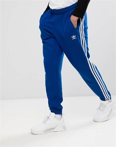 adidas original joggers blue|blue adidas joggers outfit.